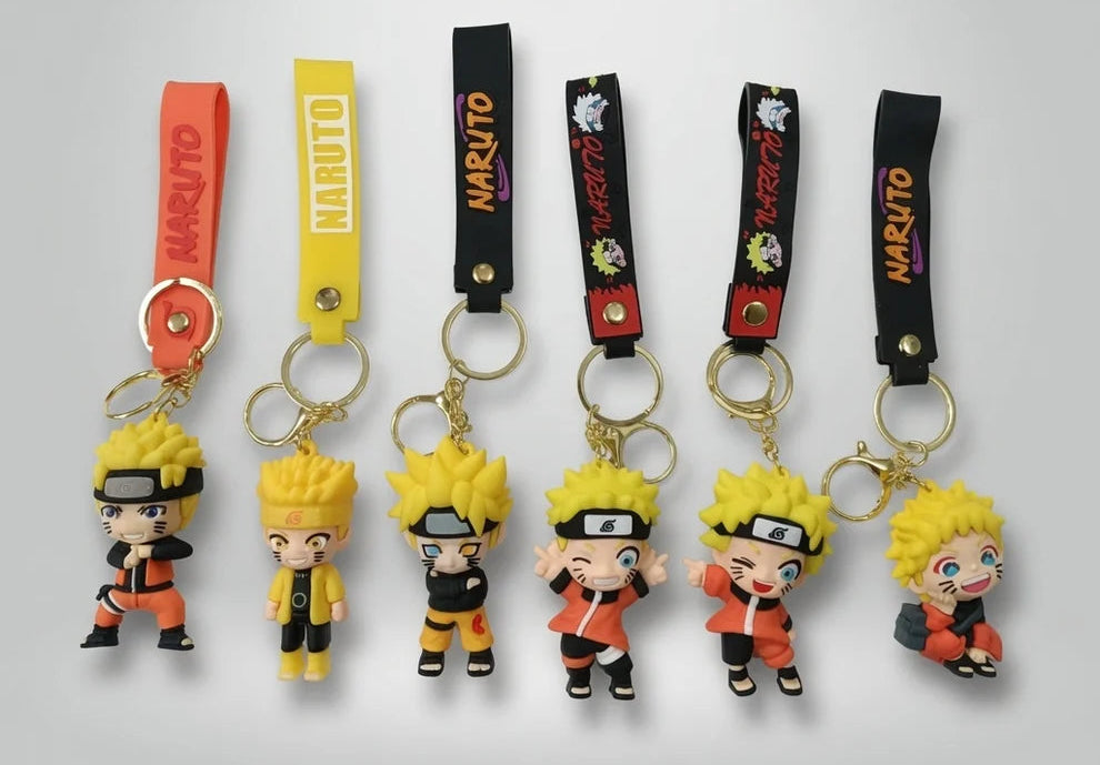 Naruto Rubber keychain (6 Pcs) Net Price Rs.45