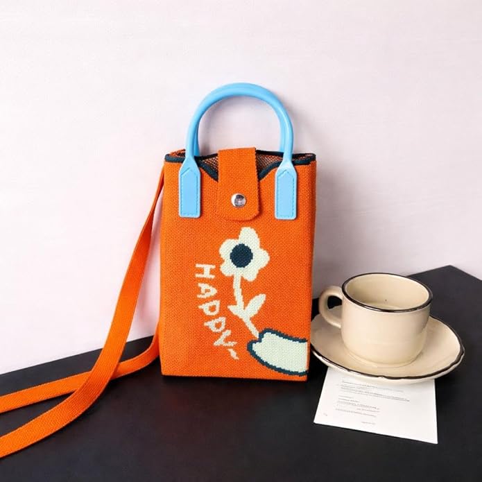 Orange Canvas Sling( 2 bags) Net Price Rs.135