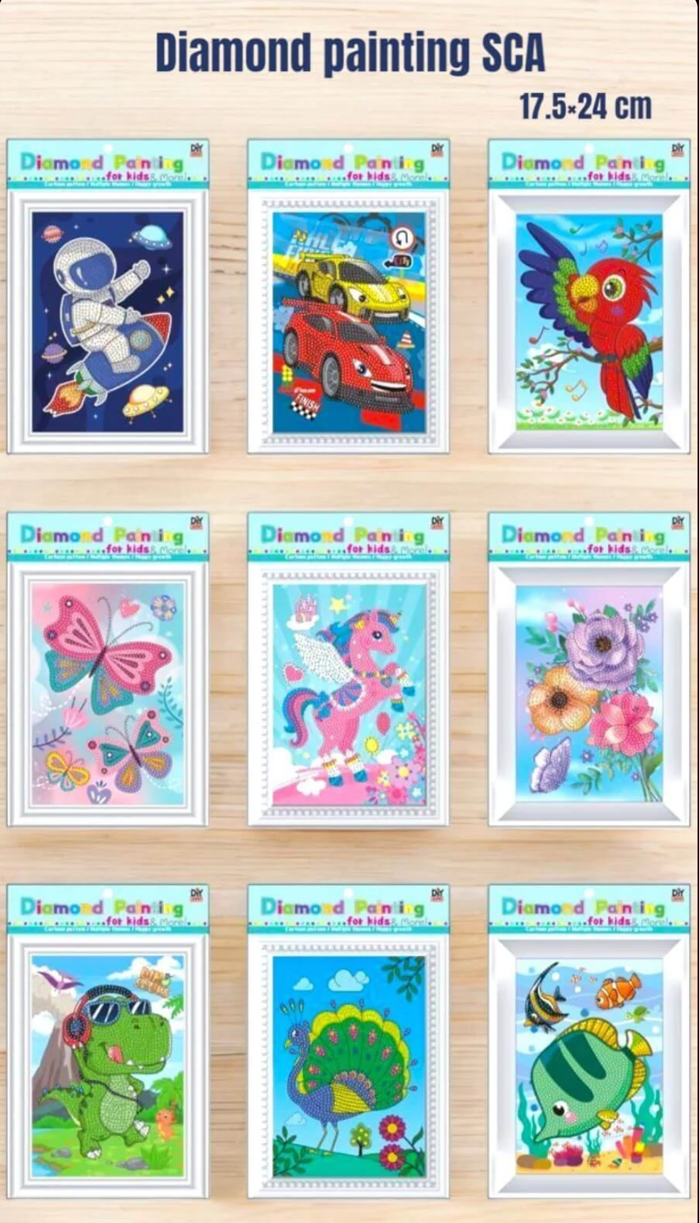 Acrylic Diamond Painting(Pack of 6) Net Price Rs.25
