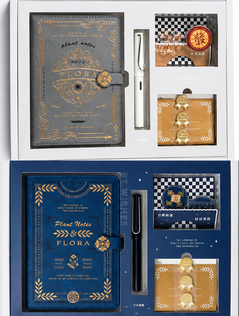 Flora Vintage Diary Gift Set(2 pcs) Net price Rs.395