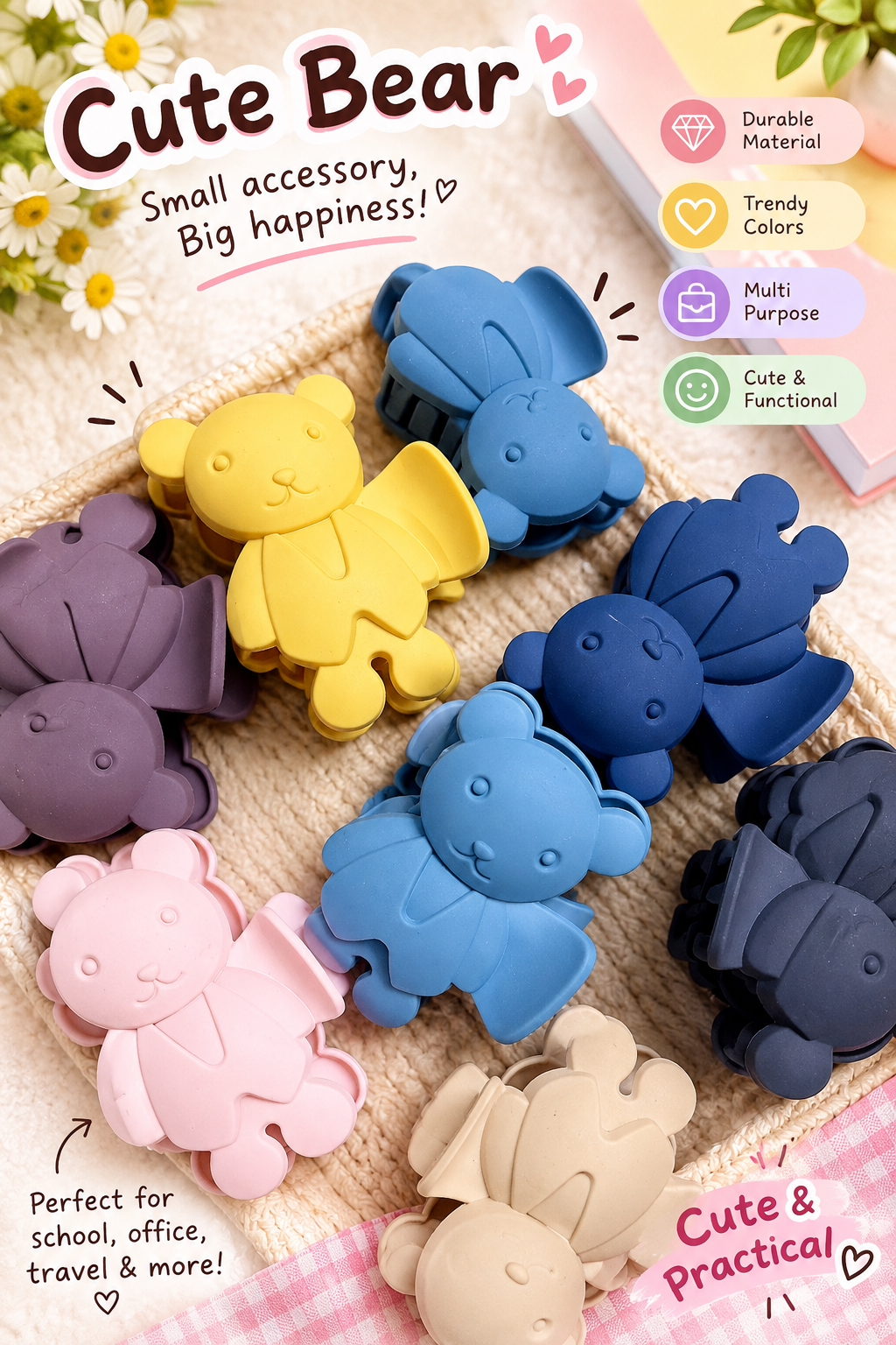 Kawaii Bear Claw (3 Pcs) Net Price Rs.25