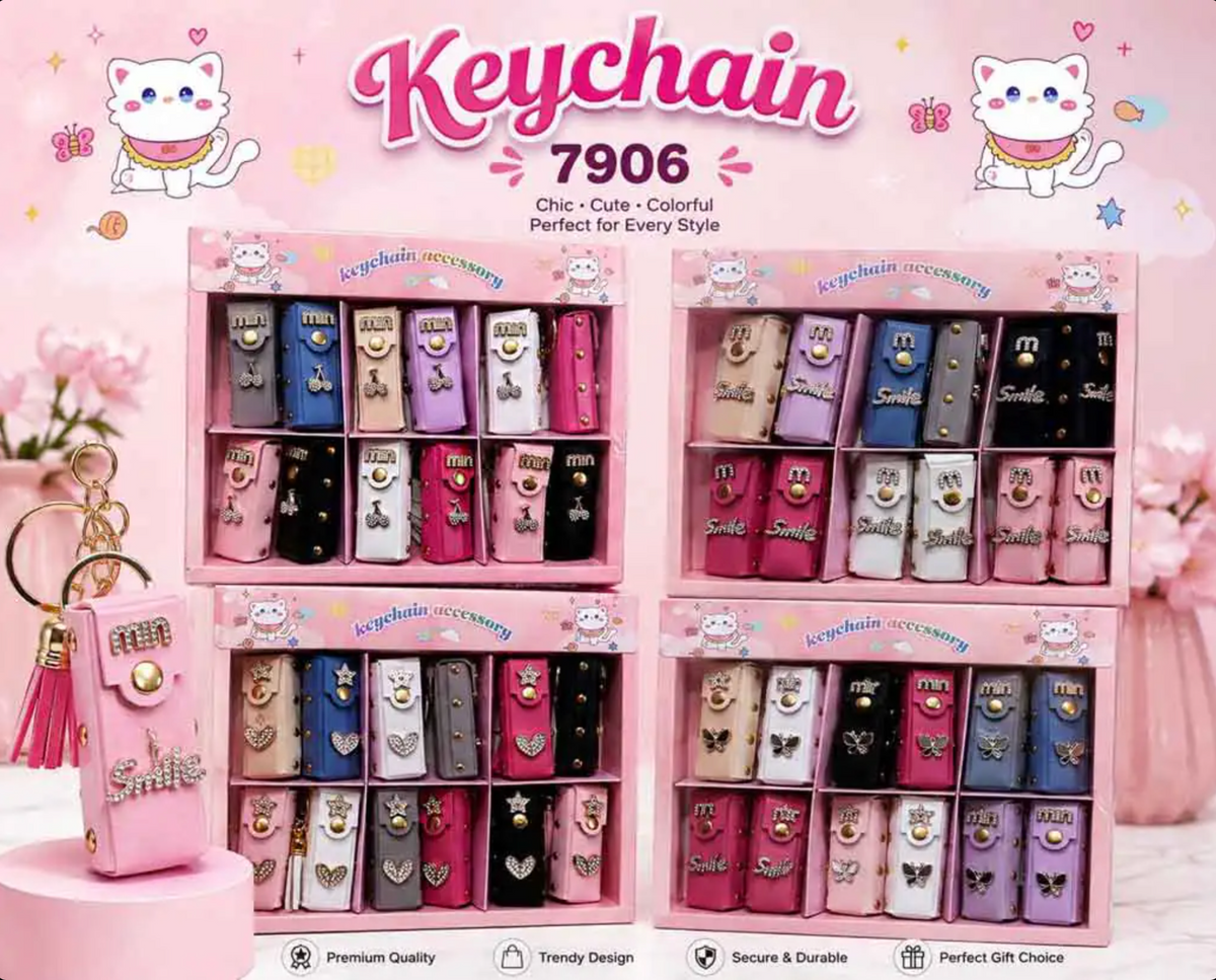 Mini Lipstick Holder Keychain(3 pcs) Net price Rs.85