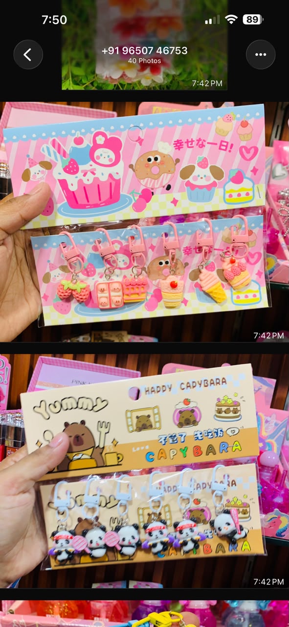 Key Charms pack(2 packs) Net Price Rs.88