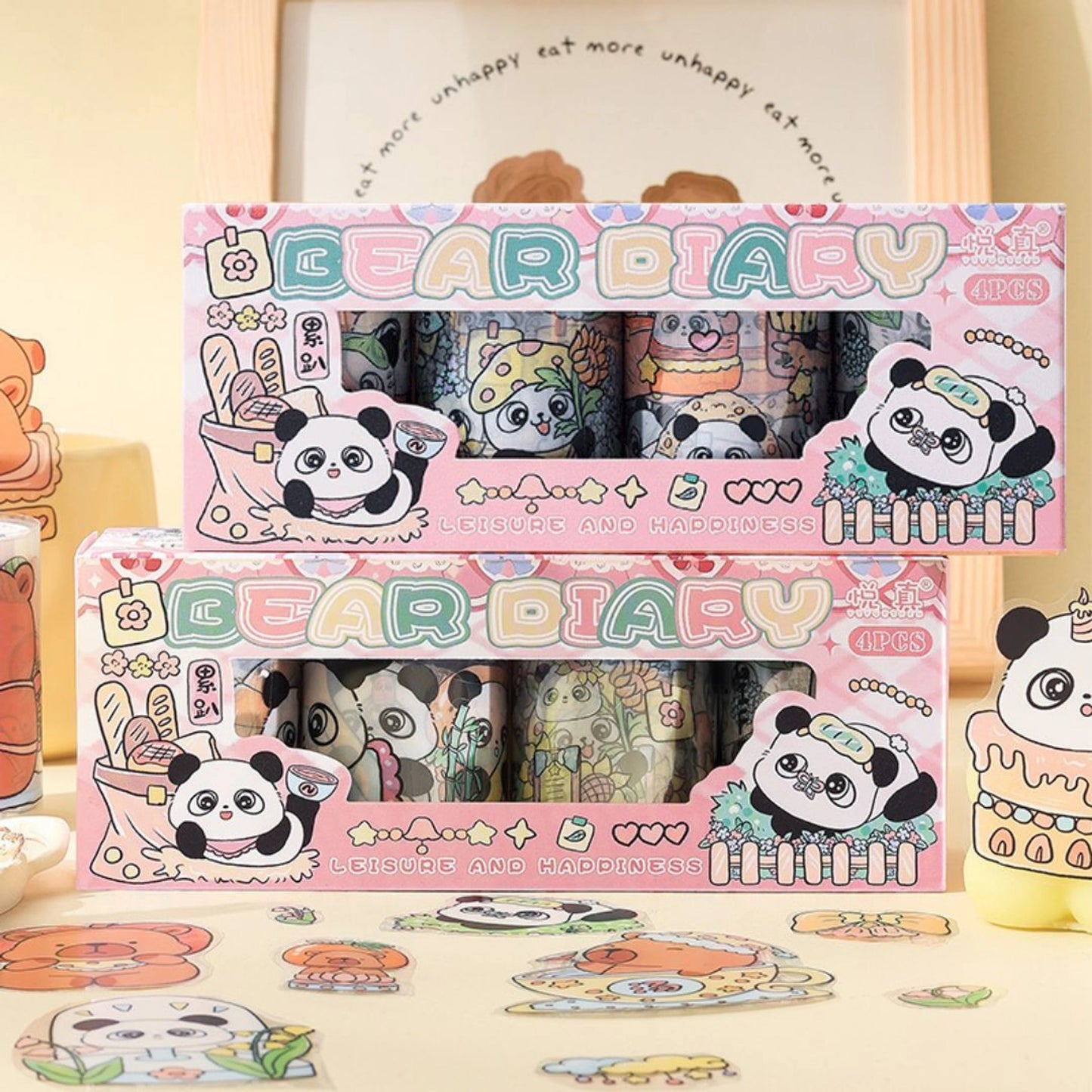 Sticker Rolls 4 pcs Set - Pack of 2 (Net Price Rs.155)