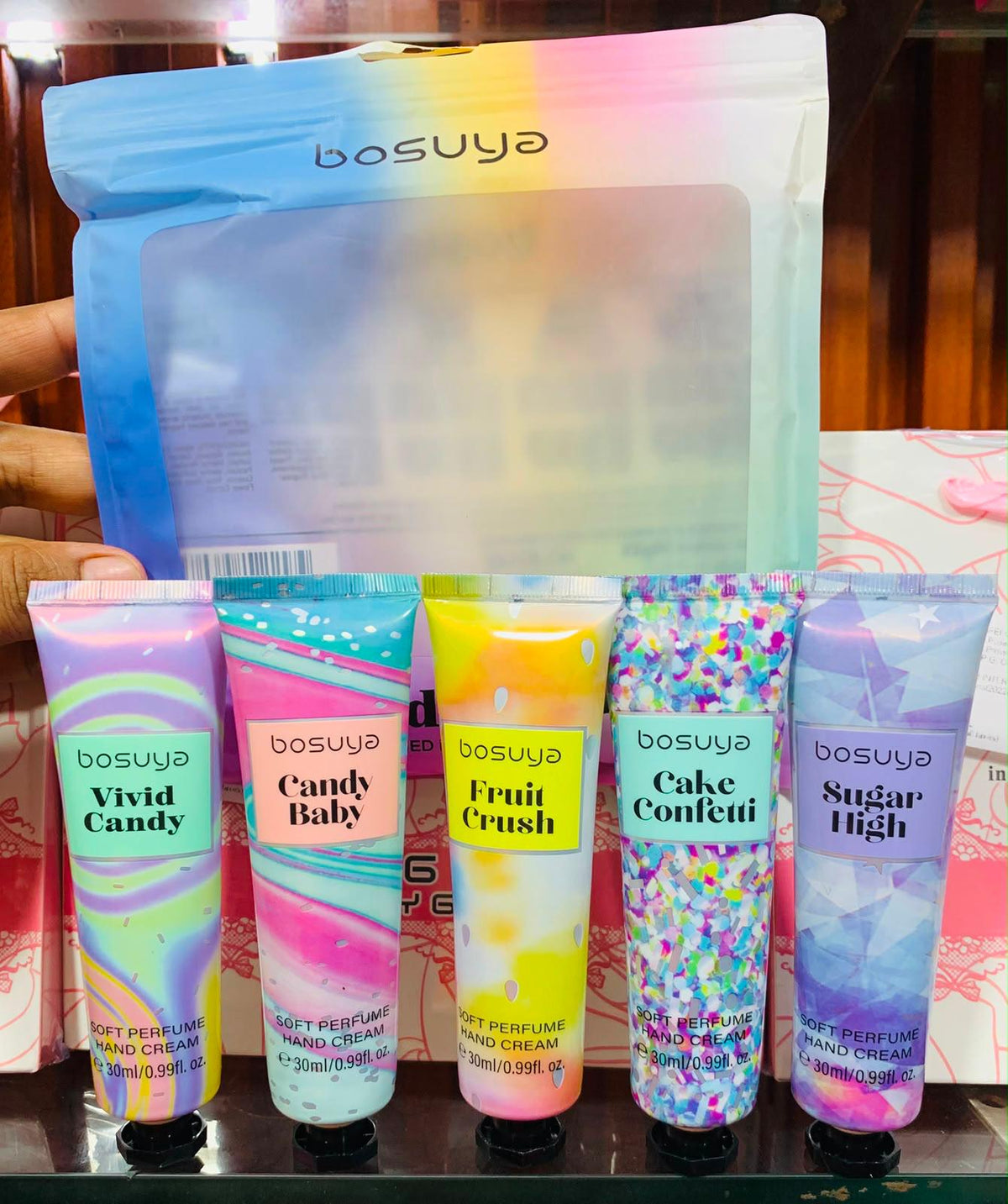 Bosuya Candy Perfumed Hand Cream(3 packs) Net Price Rs. 170