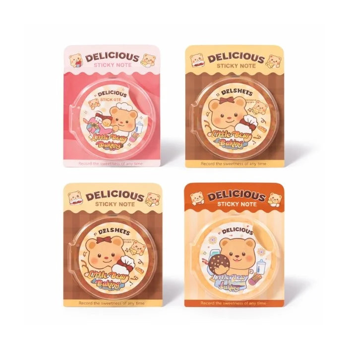 Cute Sticky Note Round Bear(4 pcs) Net Price Rs.45