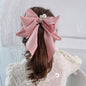 Chiffon Bow Pearl Hairpin - Pack of 3 (Net Price Rs.60)