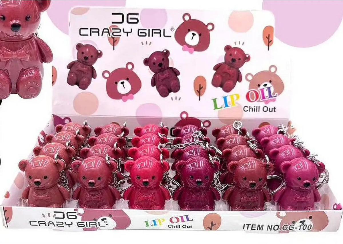 Teddy Keychain Lip Gloss (6 pcs) Net Price Rs.38