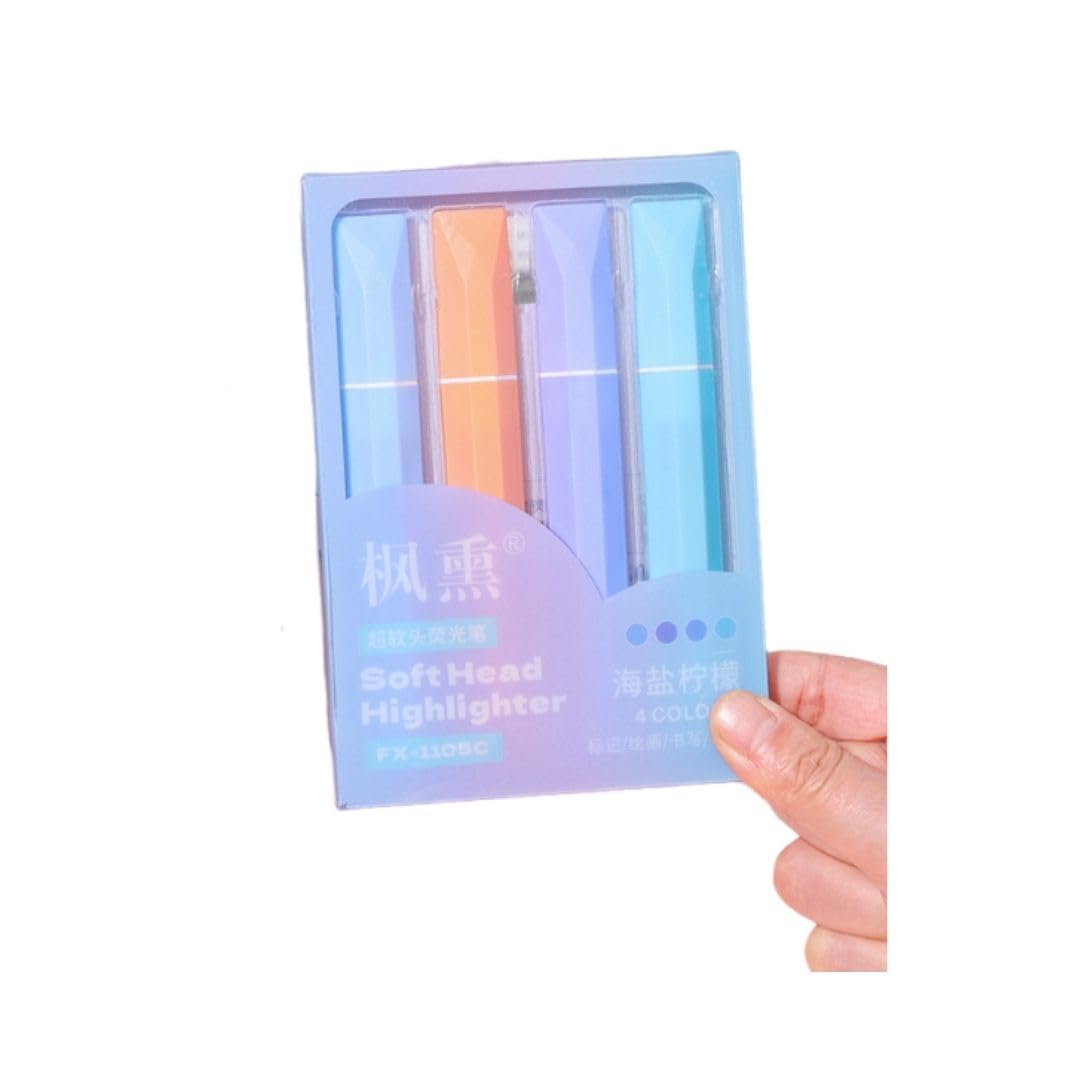 4 colors Highlighter Set(Pack of 3) Net Price Rs.65