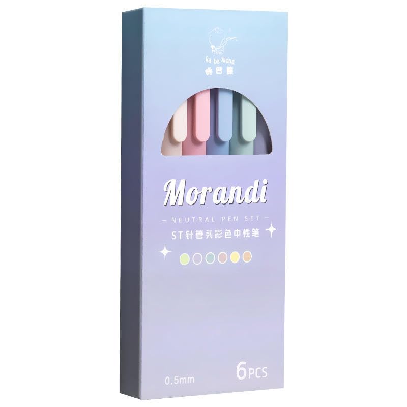 Morandi 6 Color Gel Pen Set - Pack of 3 (Net Price Rs.95)