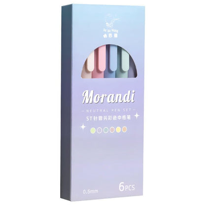 Morandi 6 Color Gel Pen Set - Pack of 3 (Net Price Rs.95)