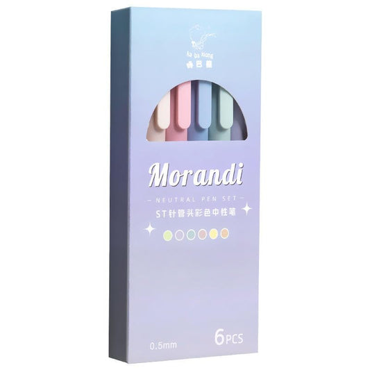 Morandi 6 Color Gel Pen Set - Pack of 3 (Net Price Rs.95)