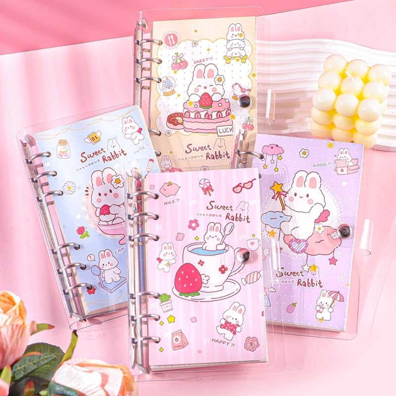 Sweet Rabbit Transparent Binder Diary(Pack of 2) Net Price Rs.145