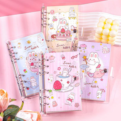 Sweet Rabbit Transparent Binder Diary(Pack of 2) Net Price Rs.145