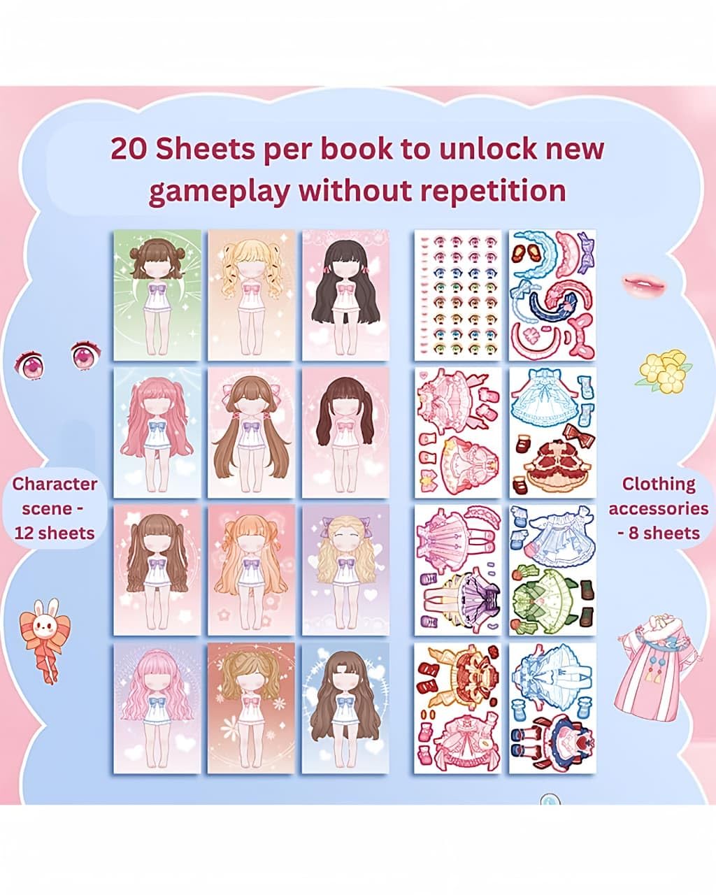 Princess Dress up Stickers(MOQ 2) Net Price Rs.64