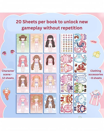 Princess Dress up Stickers(MOQ 2) Net Price Rs.64
