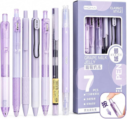Grape Milk Jelly Pen Set(Pack of 2) Net Price Rs.105