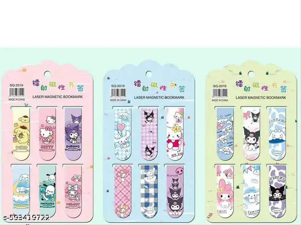 Kawaii Magnetic Bookmark (5 Packs) Net Price Rs.40