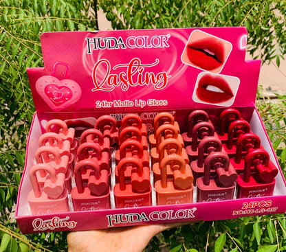 24hr Matte Lip Gloss Heart Padlock(4 pcs) Net Price Rs.50