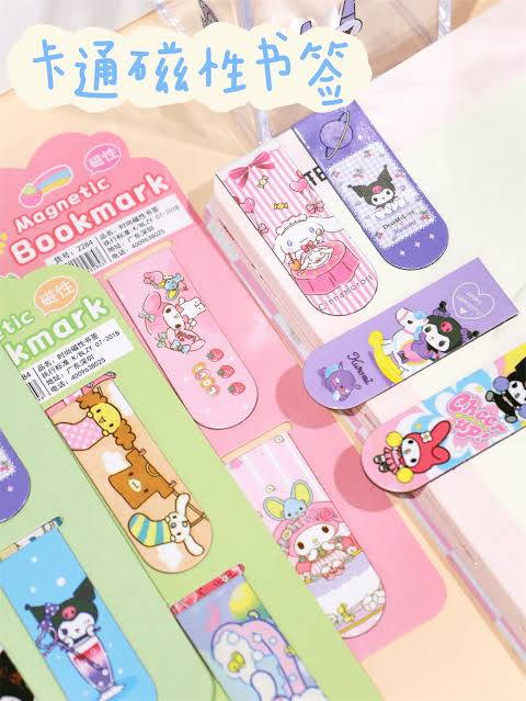 Kawaii Magnetic Bookmark (5 Packs) Net Price Rs.40