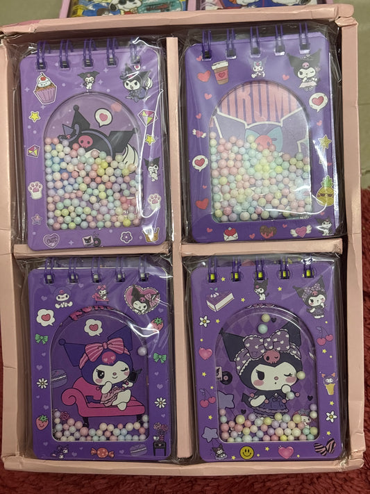 Kuromi Styroball Spiral Diary(4 pcs) Net Price Rs.60