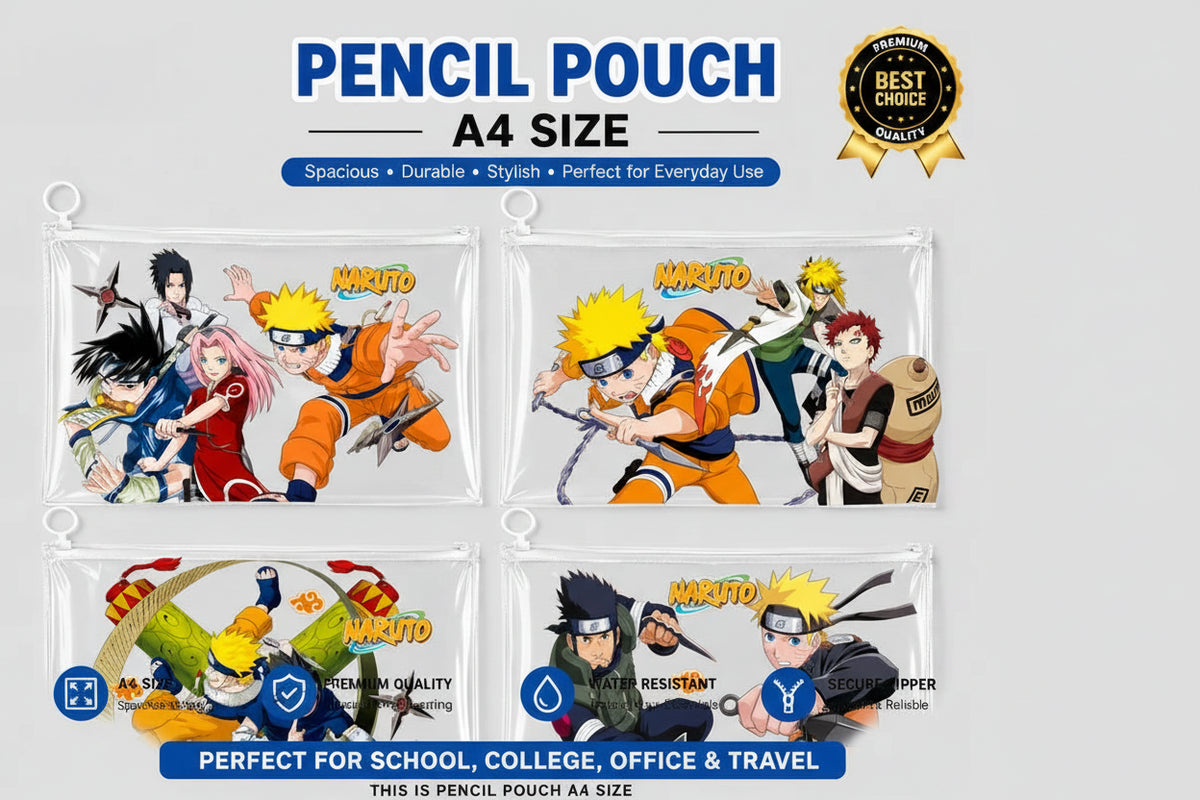 Naruto A4 Size File folder (Set of 12 pcs)