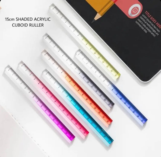 Cuboid Acrylic Ruler(4 pcs) Net Price Rs.48