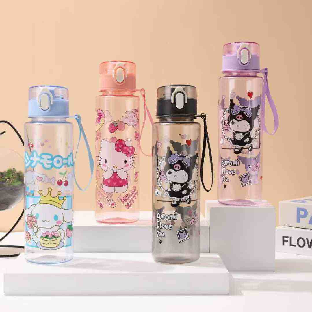 Sanrio Transparent Bottle(2 pcs) Net price Rs.125