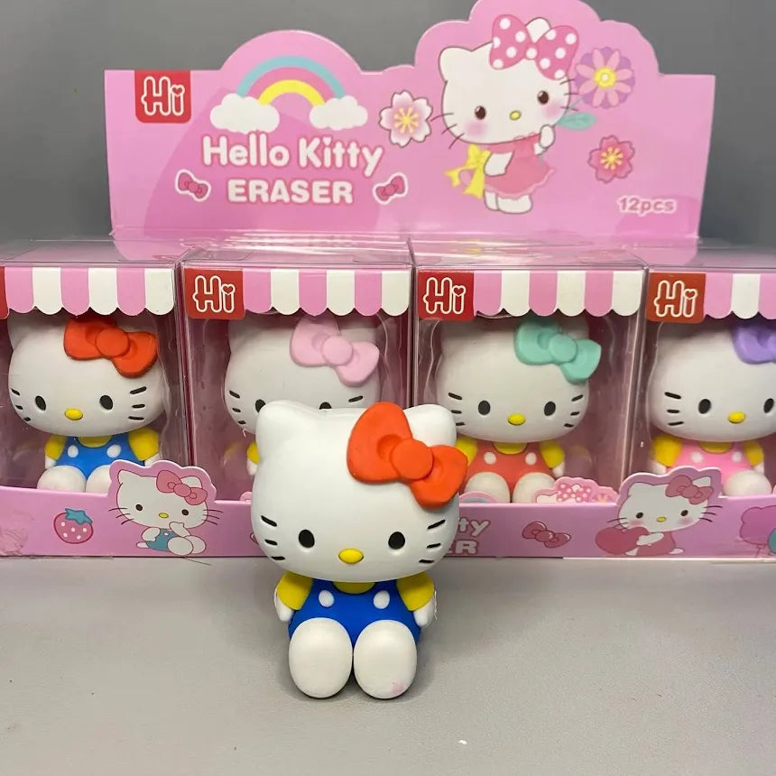 Hello Kitty 3D Figurine Eraser (2 pcs) Net Price Rs.90