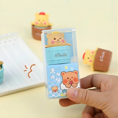 Tub Bear Eraser ( 5 Pcs) Net price Rs.35