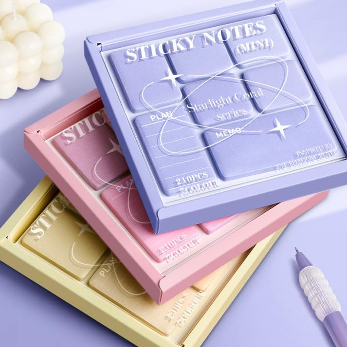 Pastel Makeup Box Sticky Notes(3 pcs) Net Price Rs.60