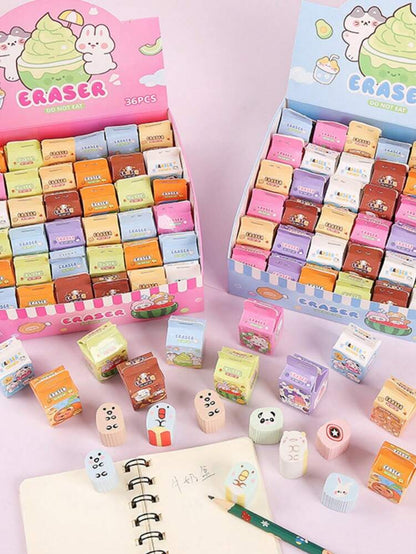 Milk Carton Blind Box Eraser(12 pcs) Net Price Rs.12.5