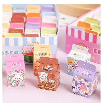 Milk Carton Blind Box Eraser(12 pcs) Net Price Rs.12.5