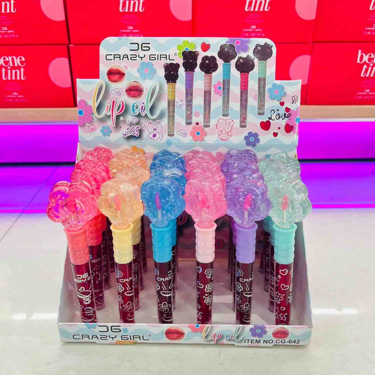 Flower Lip Tint with gloss(4 pcs) Net Price Rs.60