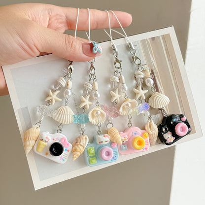 Camera Sea Shell Charm(4 pcs) Net price Rs.65