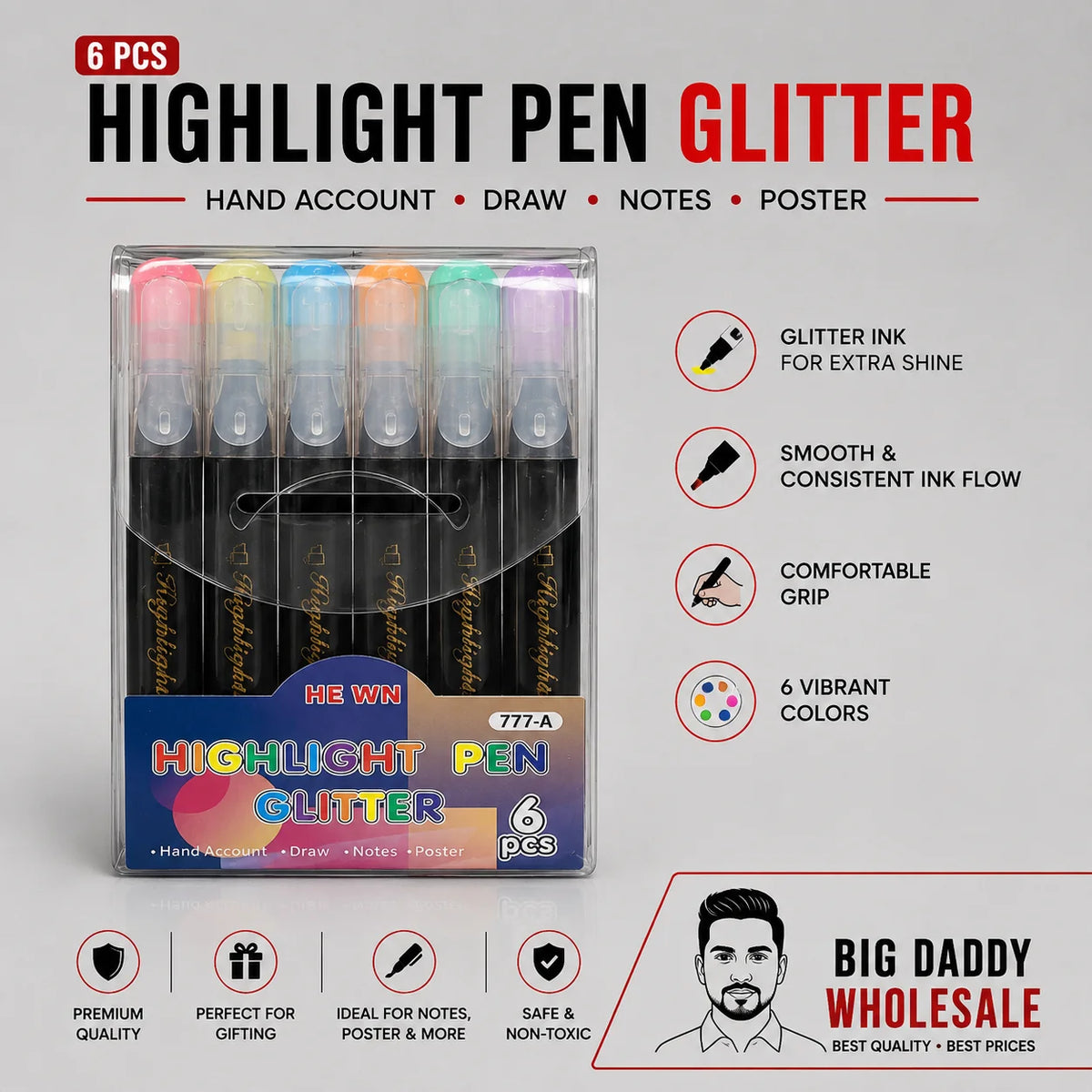 WN Highlighter Pens(3 packs) Net Price Rs.75