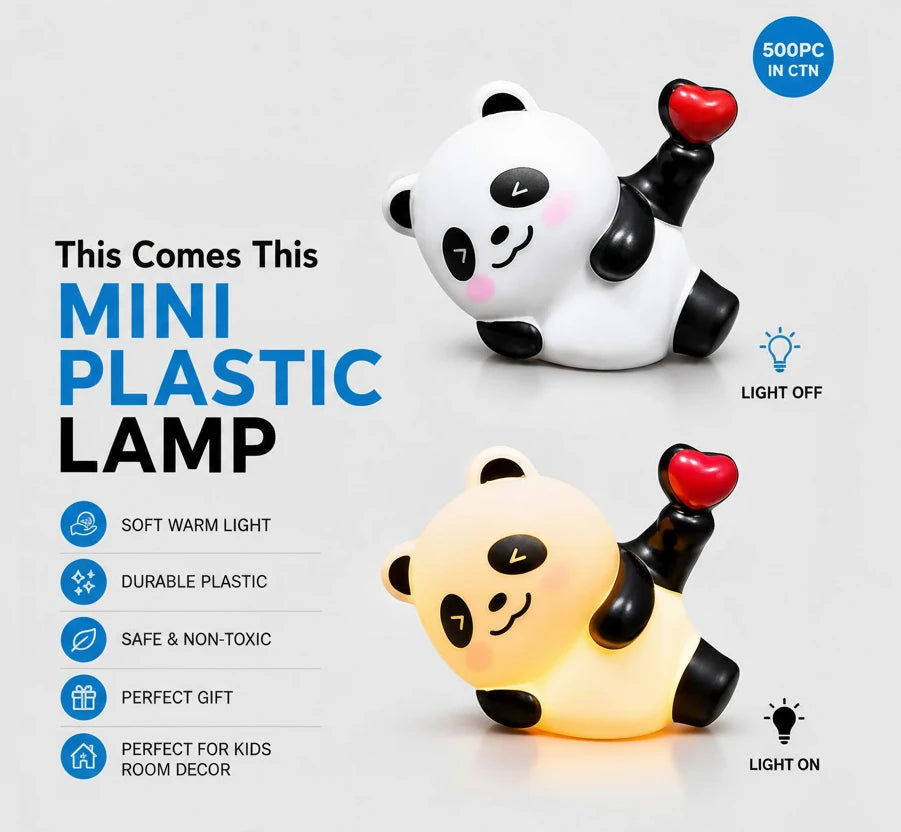 Mini Panda Lamp(4 pcs) Net Price Rs.95