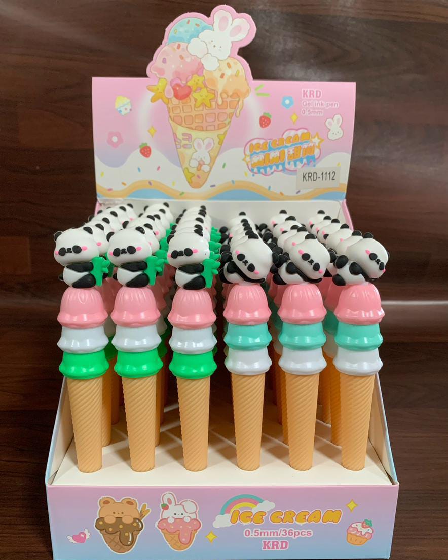 Panda Ice cream Cone Pen(MOQ 6) Net Price Rs.45