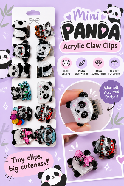 Mini Acrylic Claw Clip(MOQ 6) Net price Rs.32