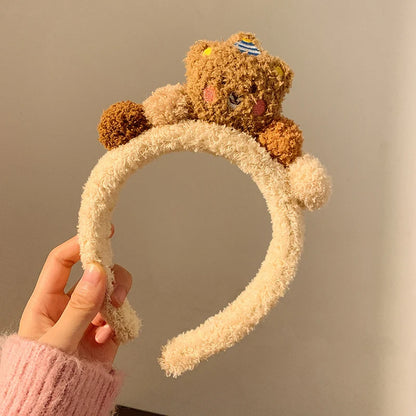 Cute Bear Plush HairBand(MOQ 3) Net Price Rs.70