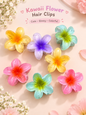 Kawaii Flower Hair Claw (7 Pcs) Net Price Rs.15