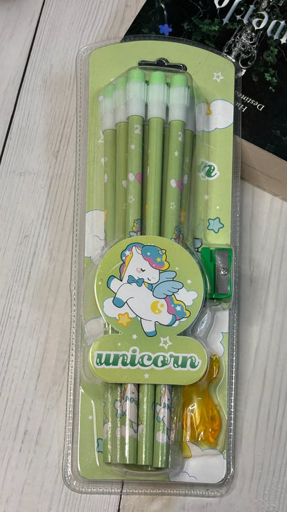 12 pcs Pencil Stationery gift set(Pack of 3) Net Price Rs.68