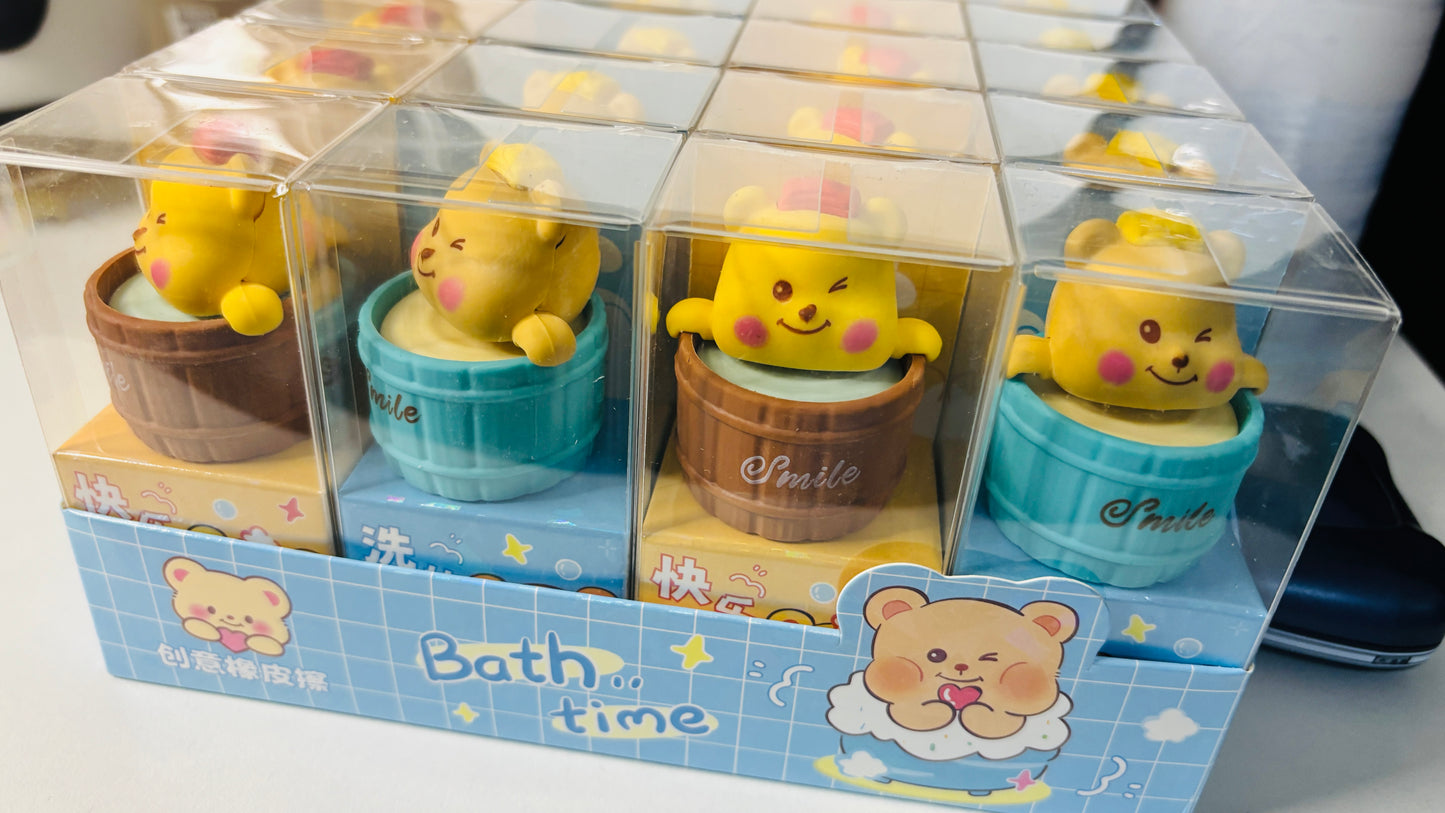 Tub Bear Eraser (4 Pcs) Net price Rs.35