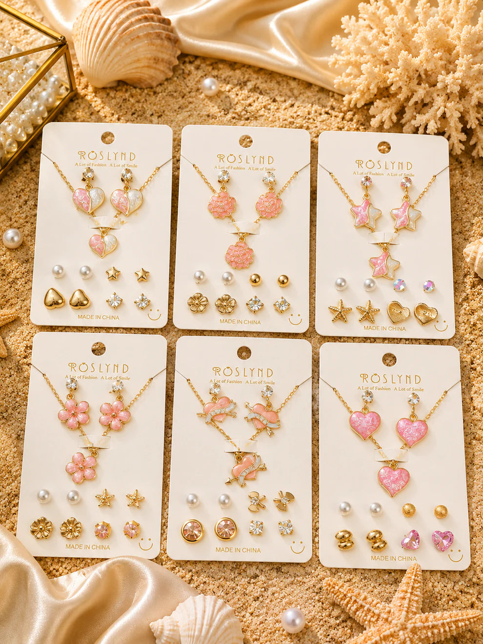 Kawaii Jewellery Set Combo (Pack of 5) Net Price Rs.50
