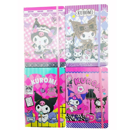 A5 Sanrio Hardcover Strap Closure Diary(4 pcs) Net Price Rs.95
