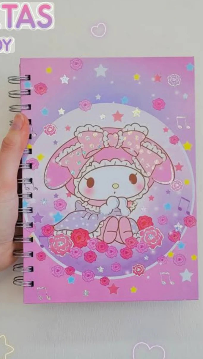 My Melody Soft cover Sprial diary(Pack of 3) Net Price Rs.90