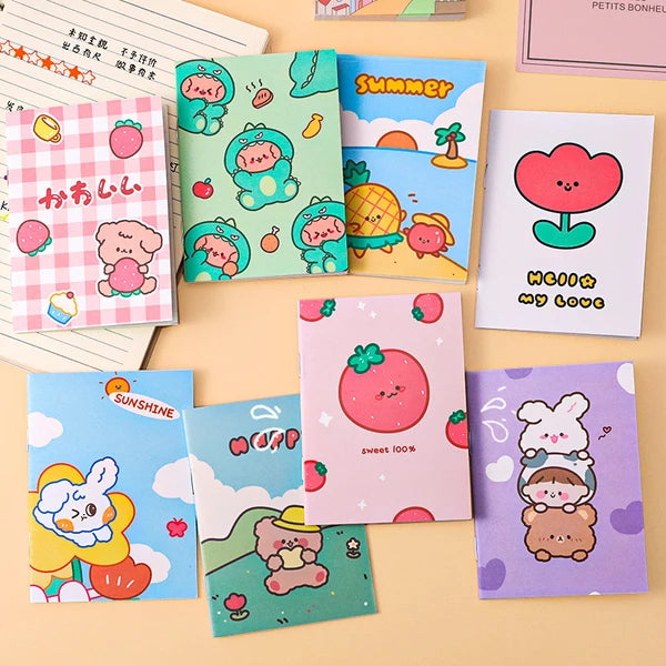 Slim Mini Notebook - Pack of 10 pcs (Net Price Rs.12)