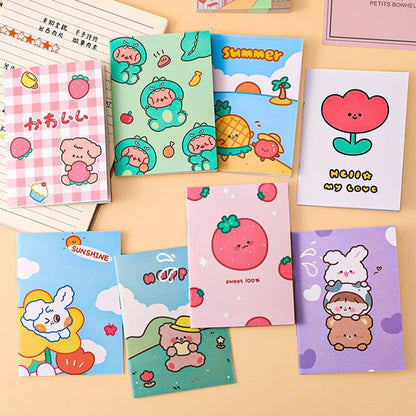 Slim Mini Notebook - Pack of 10 pcs (Net Price Rs.12)