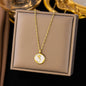 Anti Tarnish White glazed rose necklace - Gold(Pack of 3) Net Price Rs.115