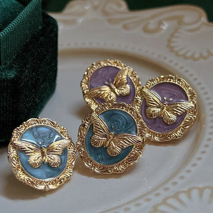 French Retro Oil Painting Earrings(Pack of 3) Net Price Rs.38
